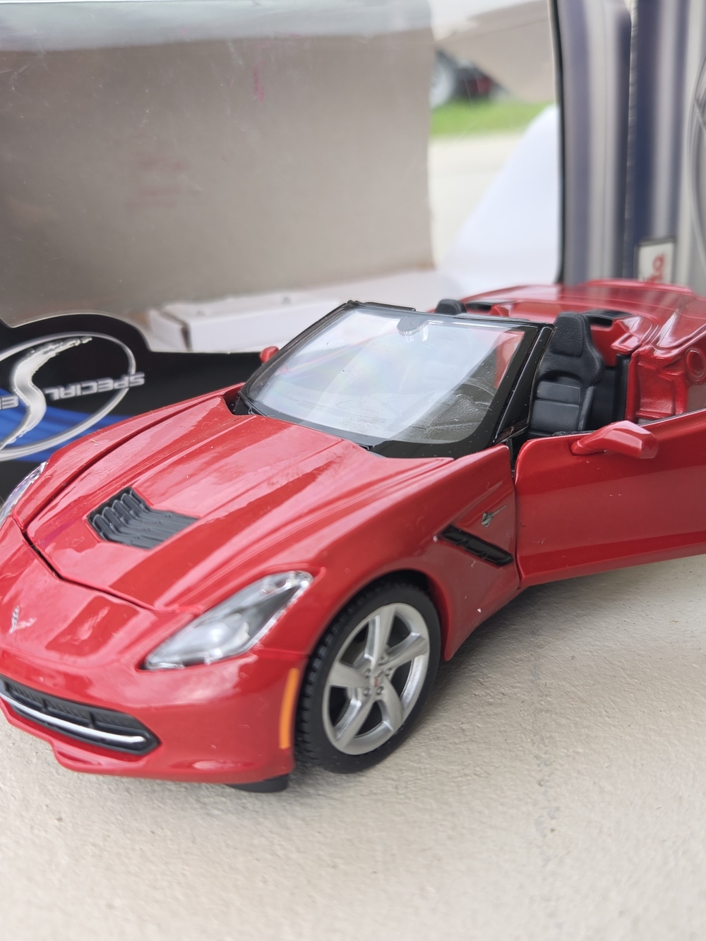 Red Convertible Sports Car Model - Diecast Collector's Display